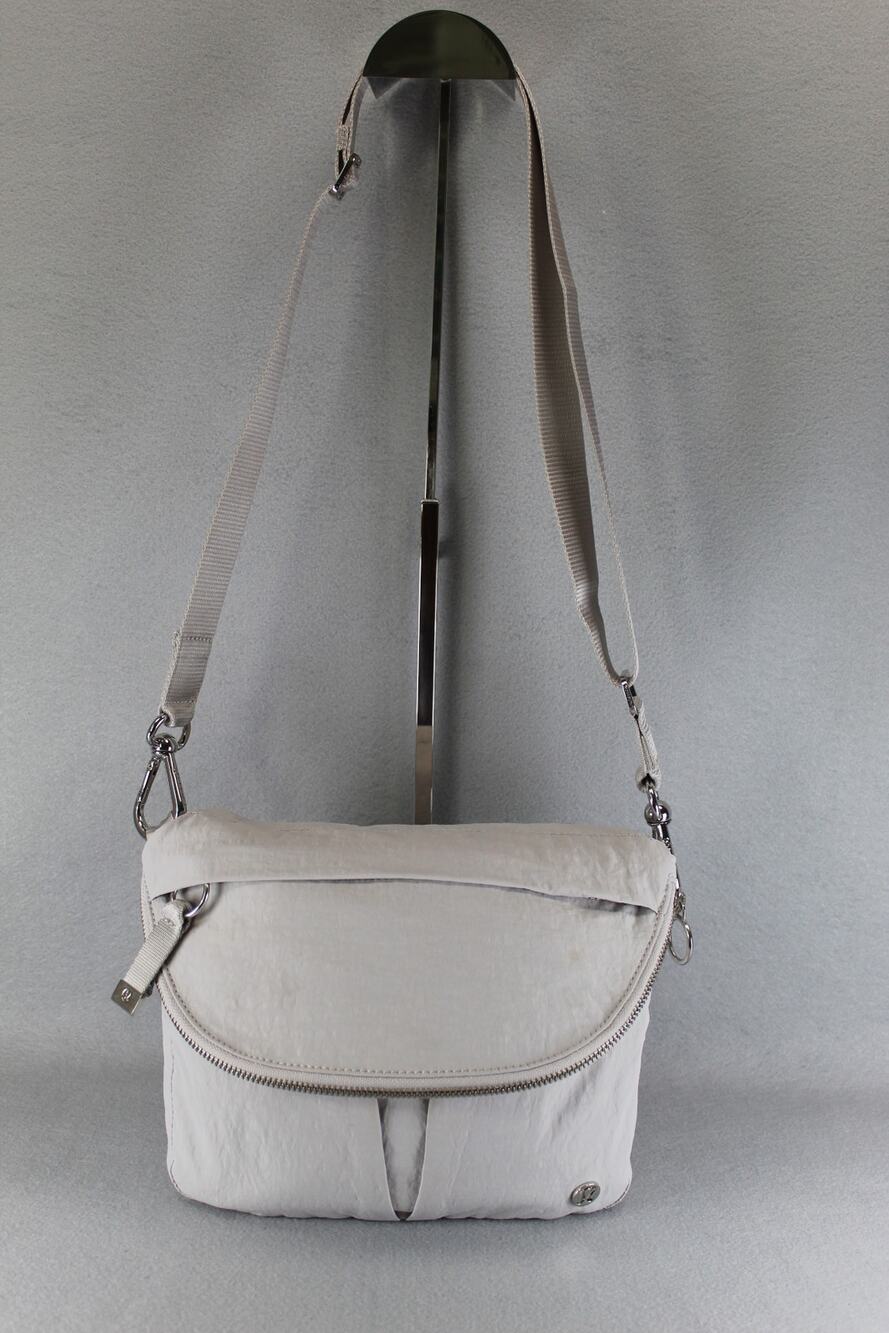 Lululemon Gray All Night Festival Fold Over Womens Crossbody Handbag